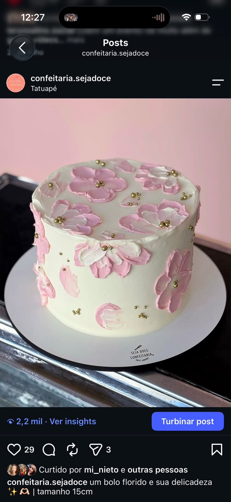 Pétalas em rosa