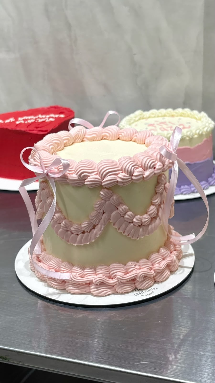 Laços em rosa suave